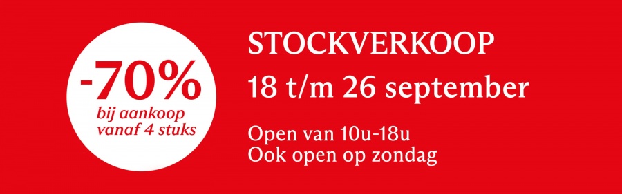 Grote e5 stockverkoop te Sint-NIklaas