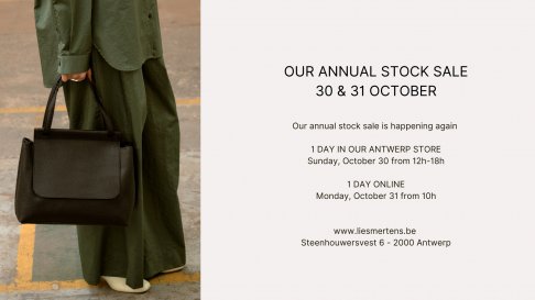 Lies Mertens stock- en sample sale