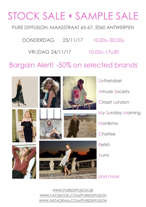 Stock sale and Sample Sale Pure Diffusion