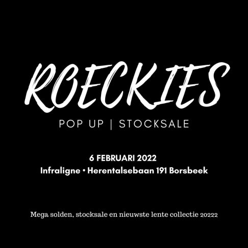 Roeckies popup stocksale