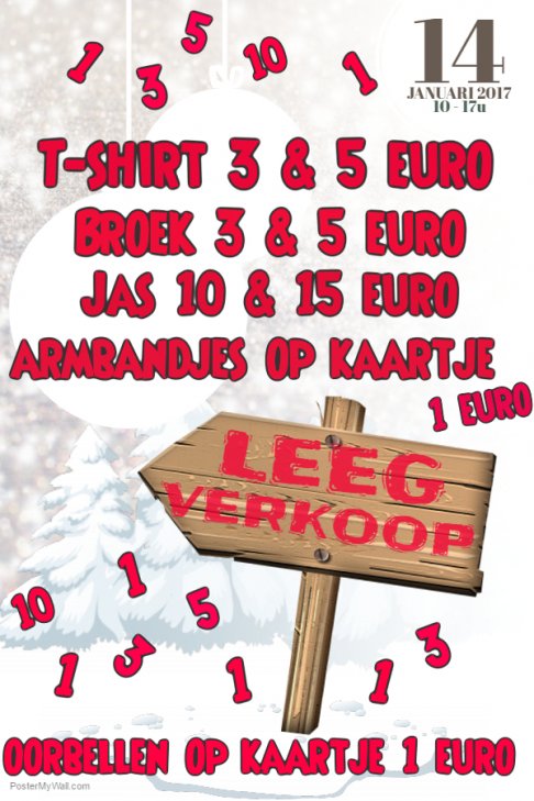 leegverkoop winkel