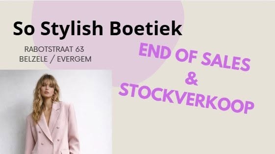 So Stylish Boetiek stockverkoop