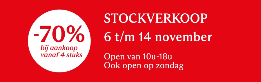 Grote e5 stockverkoop te Sint-NIklaas