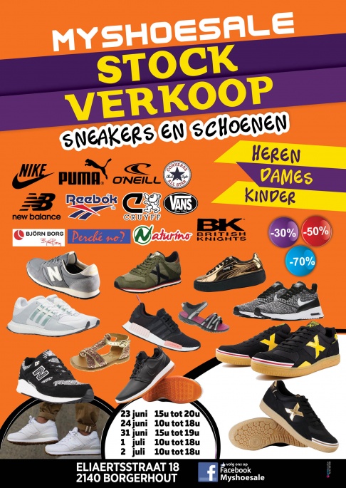 Stockverkoop schoenen en sneakers