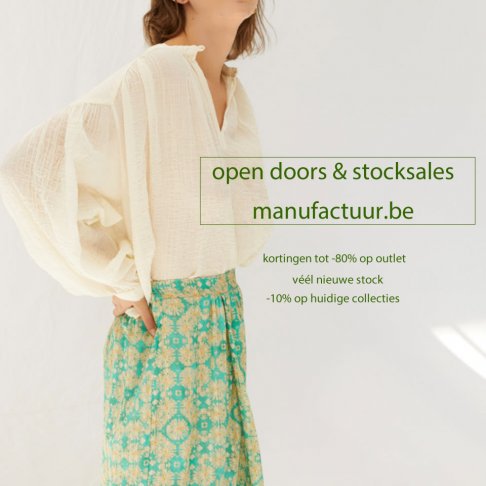 Open doors en stocksales manufactuur.be