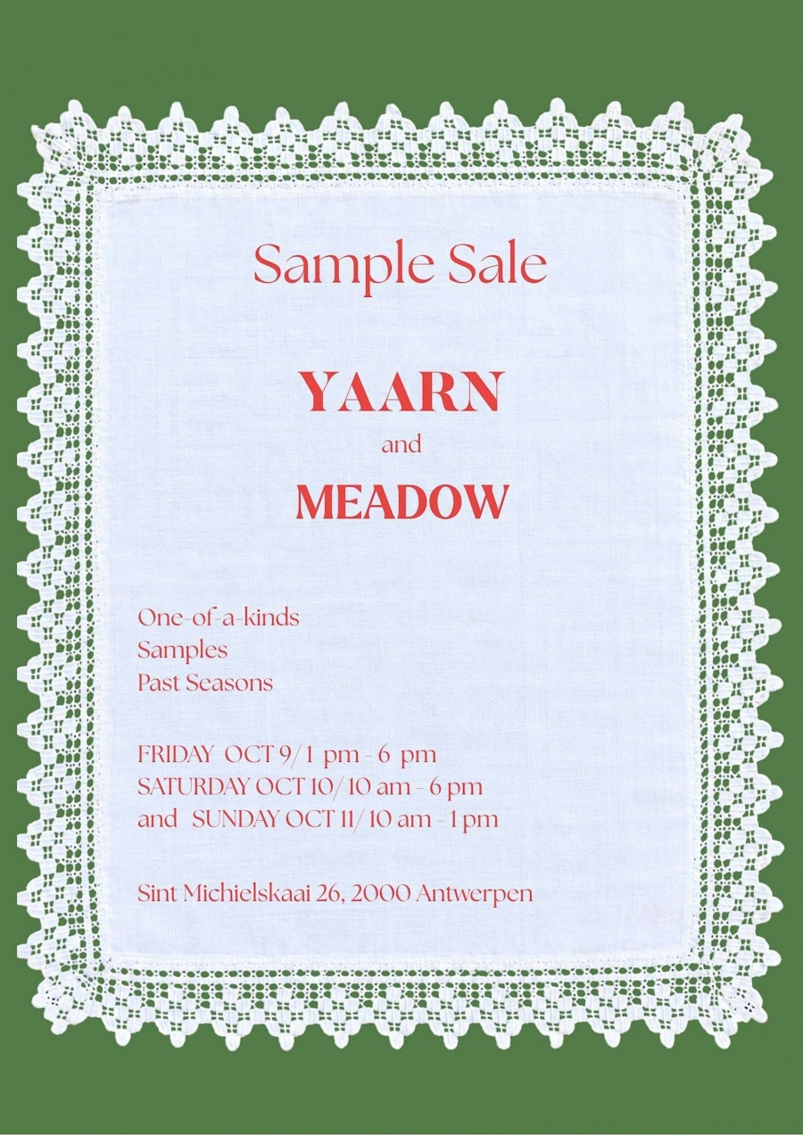 YAARN x MEADOW sample sale