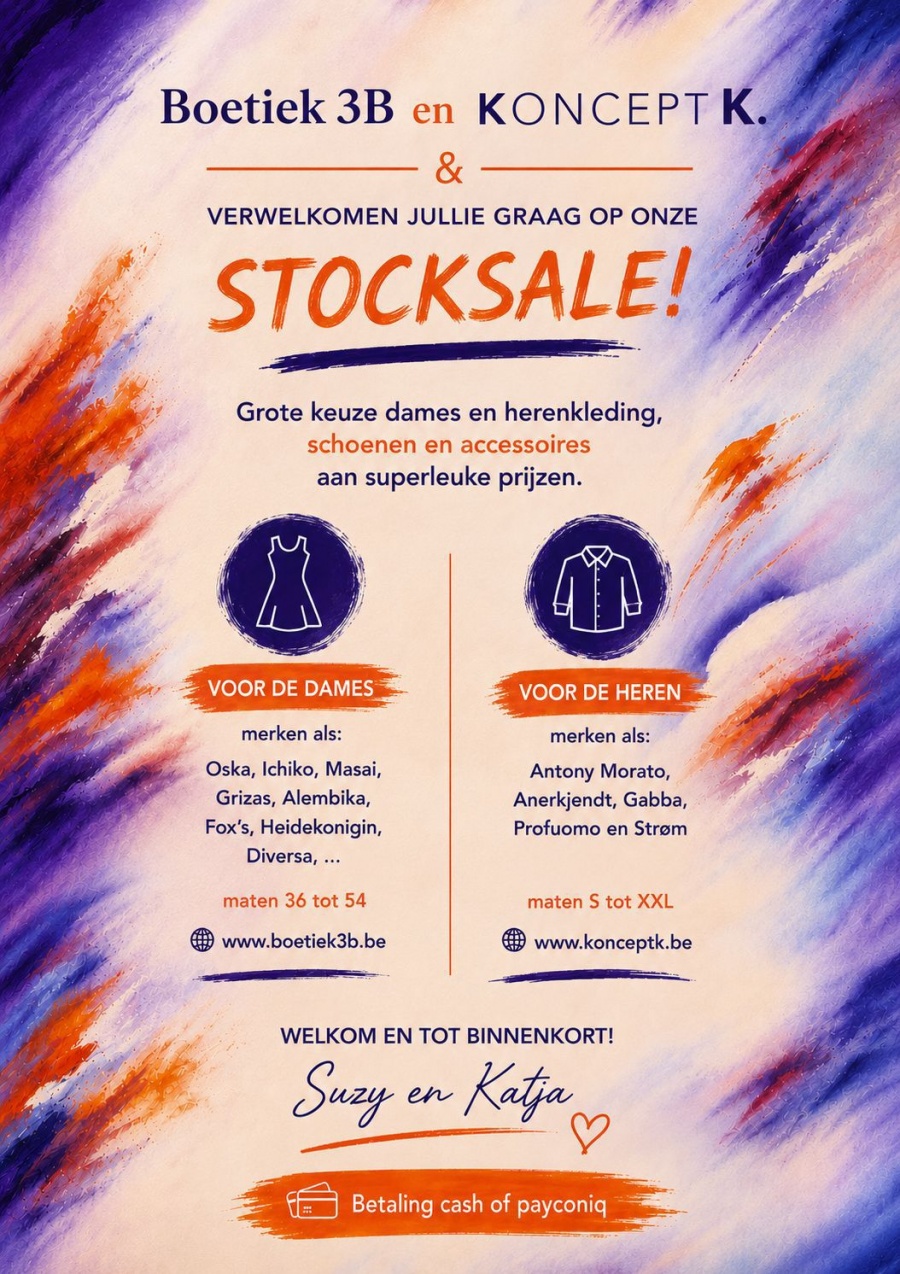 Stock Sale Boetiek 3B & Koncept K. - 2