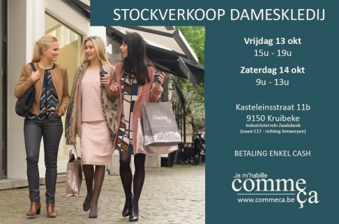 Stockverkoop Comme ça