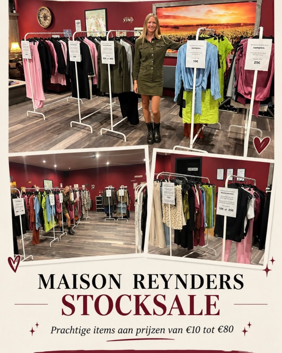 Maison Reynders Stock en Sample Sale