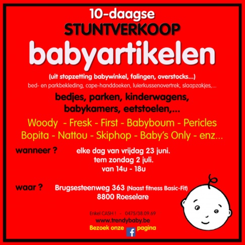 10 daagse stuntverkoop van babyartikelen