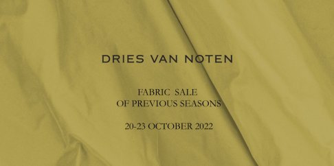 Dries van Noten Stoffenverkoop