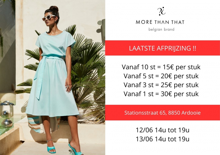 Outlet More Than That - laatste afprijzing