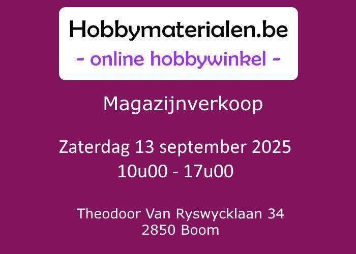 LadyViolet Hobbymaterialen magazijnverkoop