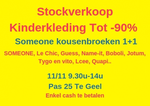 Stockverkoop tot -90% Someone broekkousen 1+1