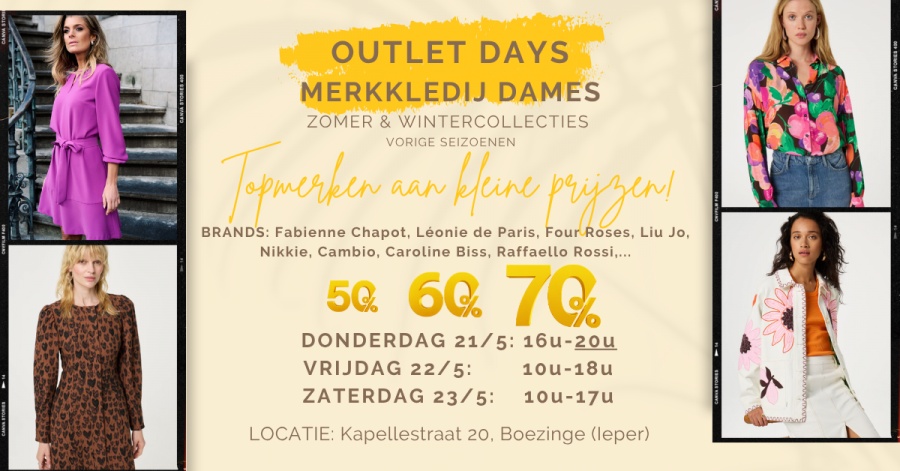 Outlet Days merkkledij dames
