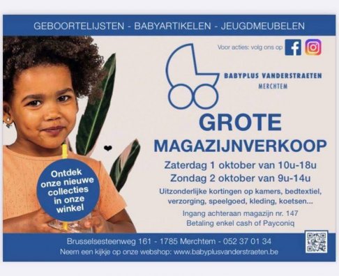 Stockverkoop Babyplus Vanderstraeten