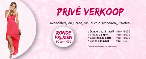 Stockverkoop avondkledij en casual chic collecties