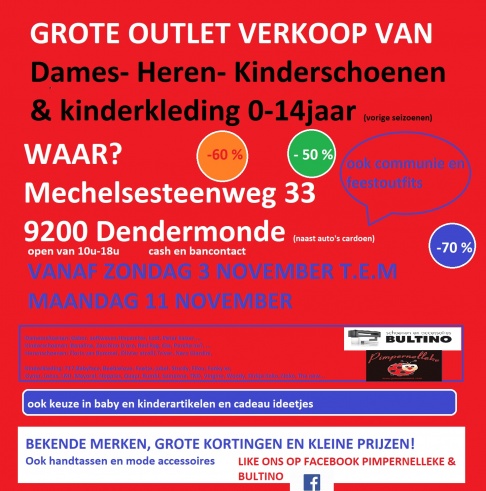 Grote Outletverkoop KINDERSCHOENEN EN KINDERKLEDING