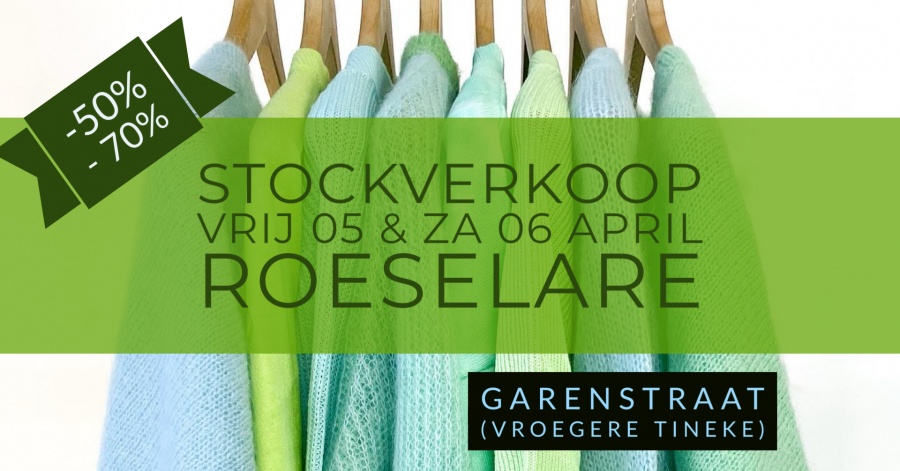 Grote stockverkoop merkkledij te Roeselare