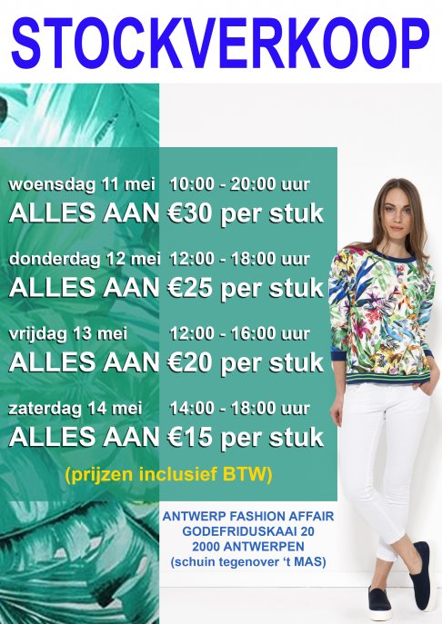 Stockverkoop bij Antwerp Fashion Affair