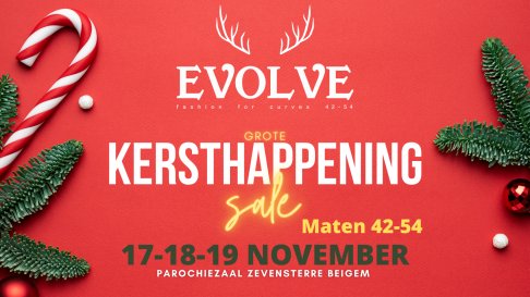 Evolve's Outlet Kersthappening (maten 42-54)