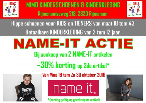 Name-It Actie