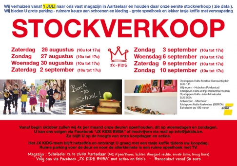 JX KIDS Outlet - Kinderkleding en kinderschoenen (0-16j)