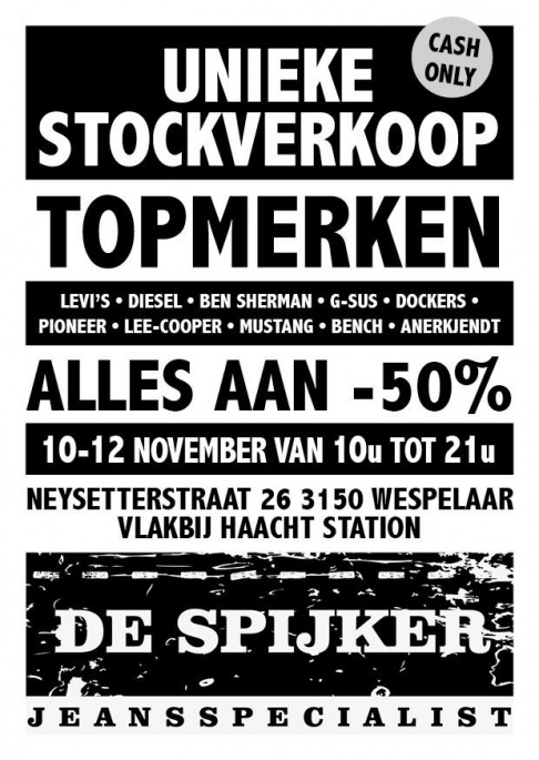 Stockverkoop De Spijker