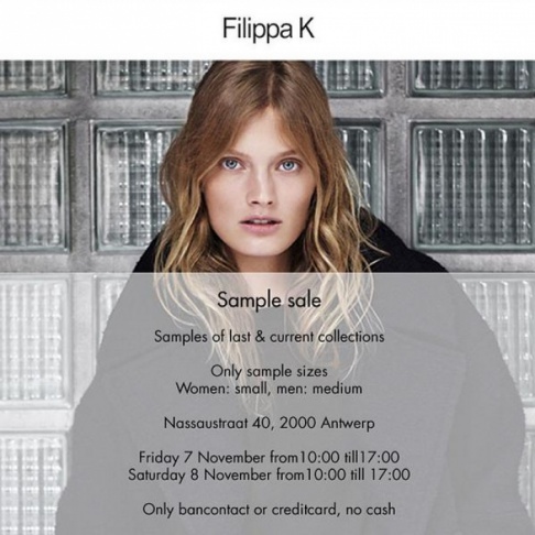 Filippa K sample sale