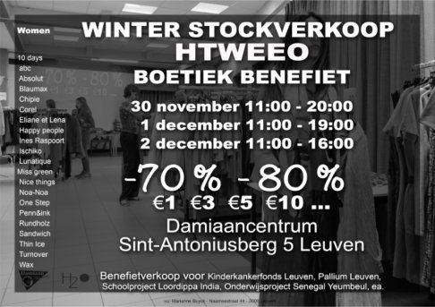 Winter Stockverkoop HTWEEO Boetiek Benefiet - 1