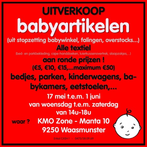 Grote stockverkoop baby artikelen