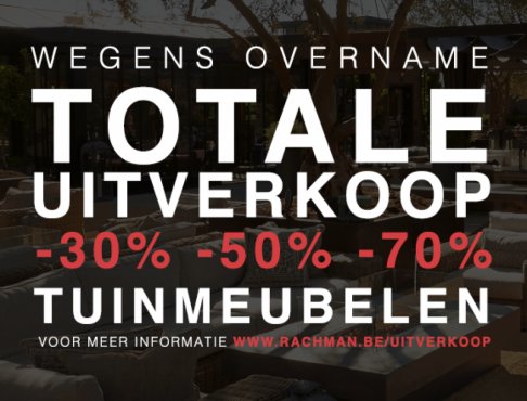 Exclusieve uitverkoop tuinmeubelen