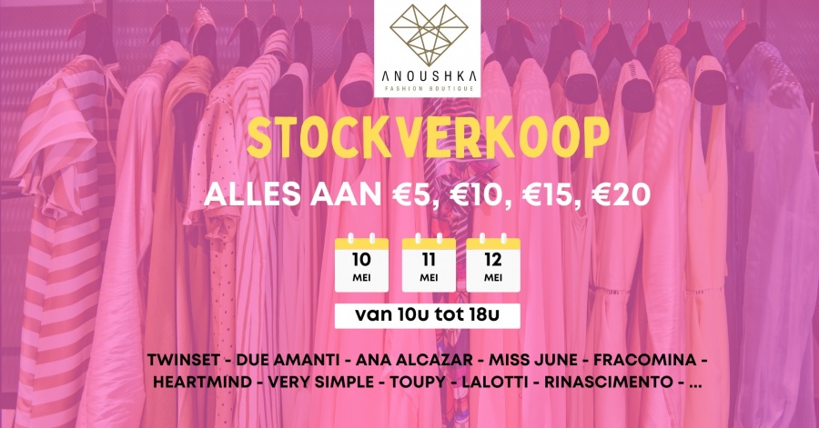 Anoushka fashion Boutique stockverkoop