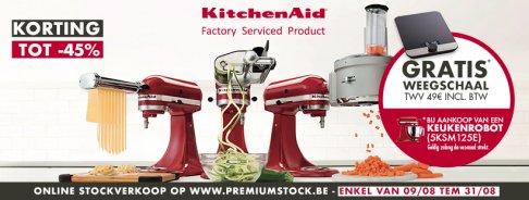 Kitchenaid stockverkoop (online)
