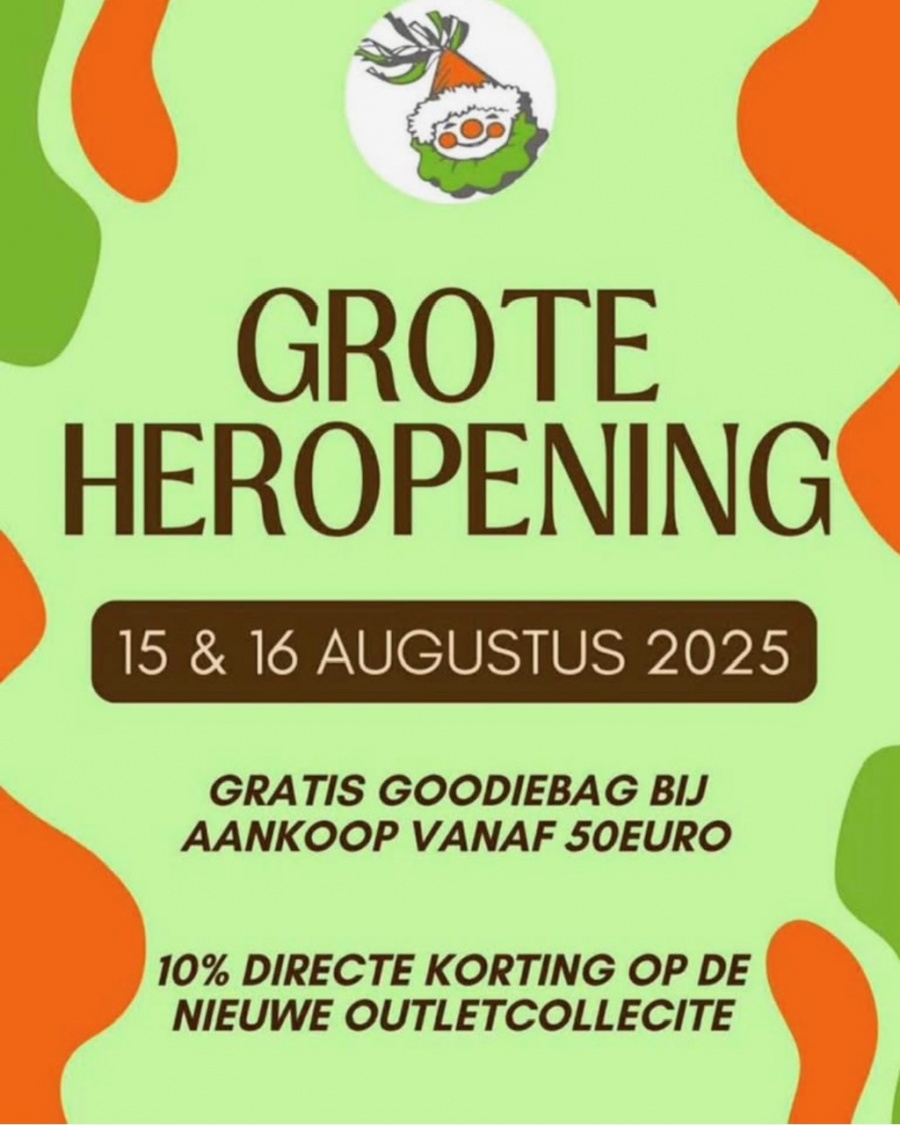 Grote heropening Pierrot Outletstore