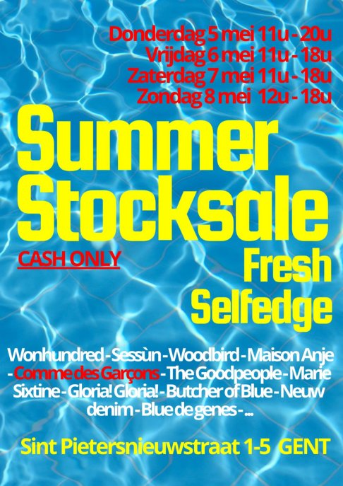 Stocksale Fresh & Selfedge (Gent)
