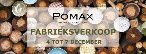 POMAX Stockverkoop 4,5,6,7 december