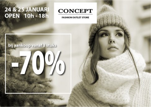 -70% vanaf 3 stuks op de nettoprijzen - Concept Fashion Gentbrugge