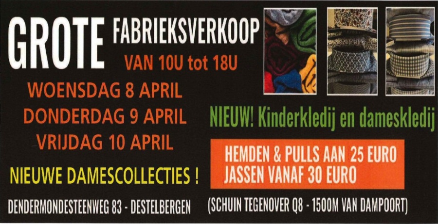 Necotex fabrieksverkoop Destelbergen