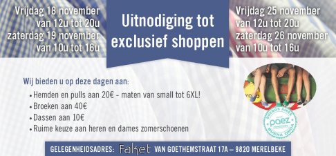 Exclusief Shoppen bij Faket te Merelbeke