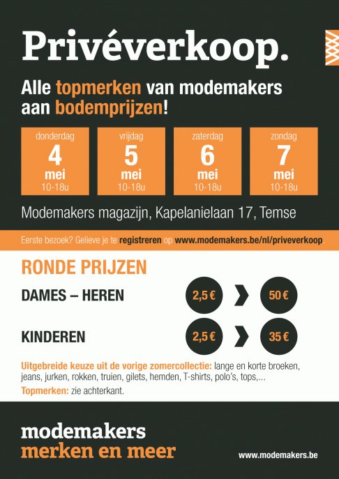 Privéverkoop modemakers