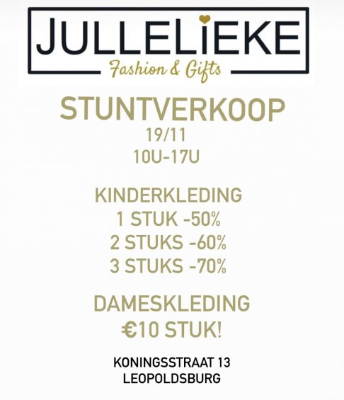 Stuntverkoop Jullelieket tot -70%