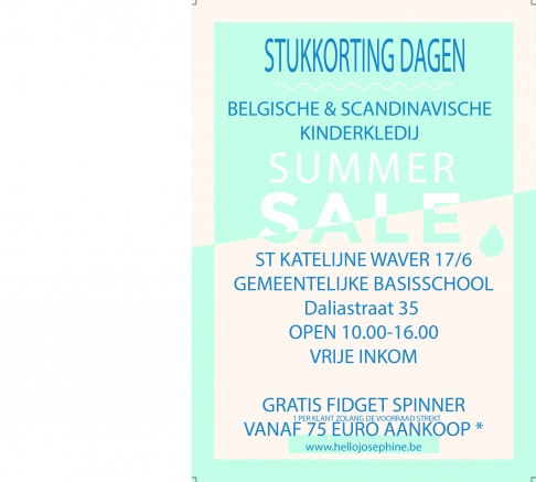 Grote stukkorting verkoop kinderkledij (Sint Katelijne Waver)