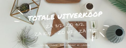 Uitverkoop woondecoratie en geschenken