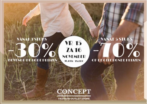 Opendeur weekend Concept Fashion Outlet Store Gentbrugge