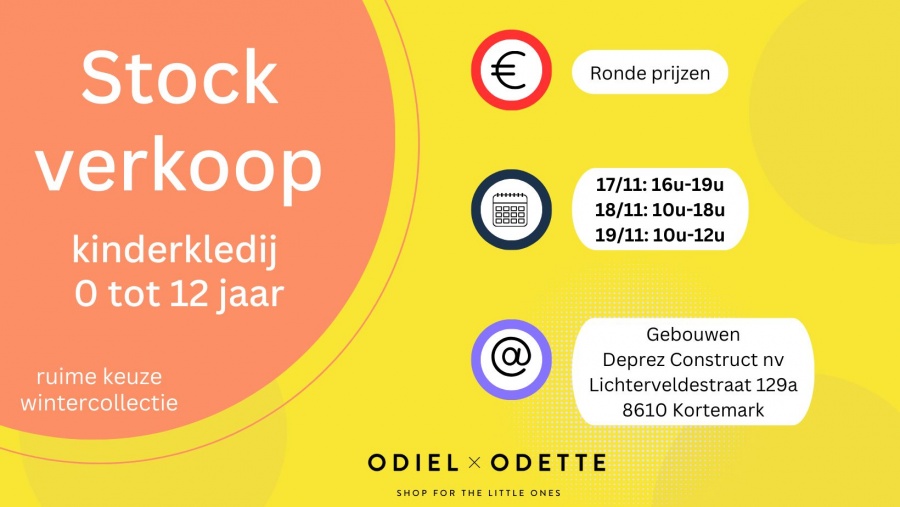 Stockverkoop kinderkleding Odiel en Odette