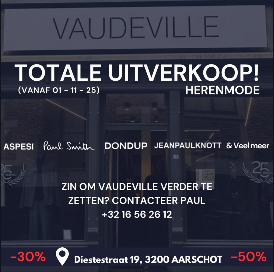 Totale uitverkoop Vaudeville