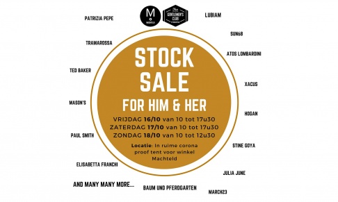 Stocksale van kleding voor mannen en vrouwen bij Machteld