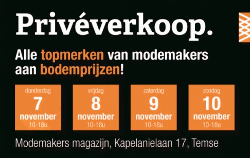 Privéverkoop modemakers