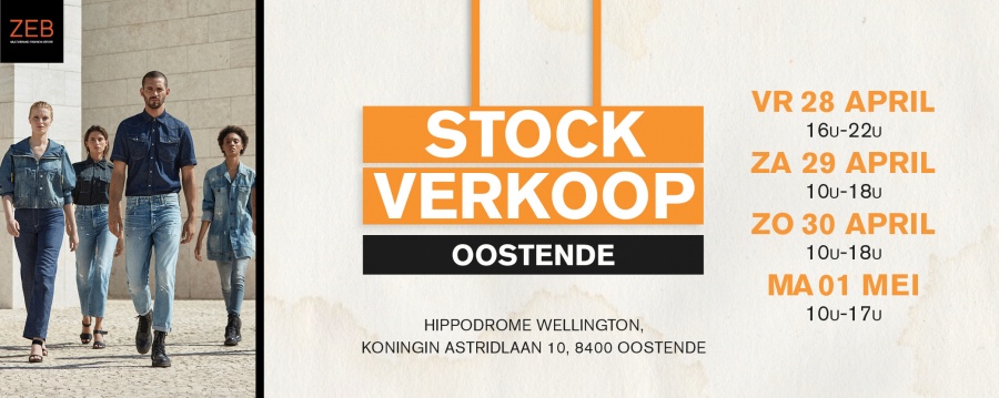 Stockverkoop Zeb Fashion Oostende